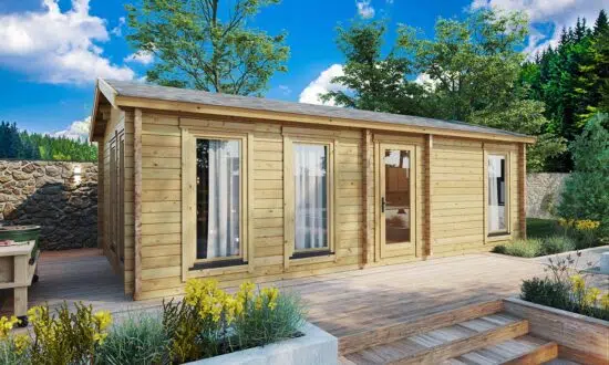 One bedroom log cabin or granny annexe