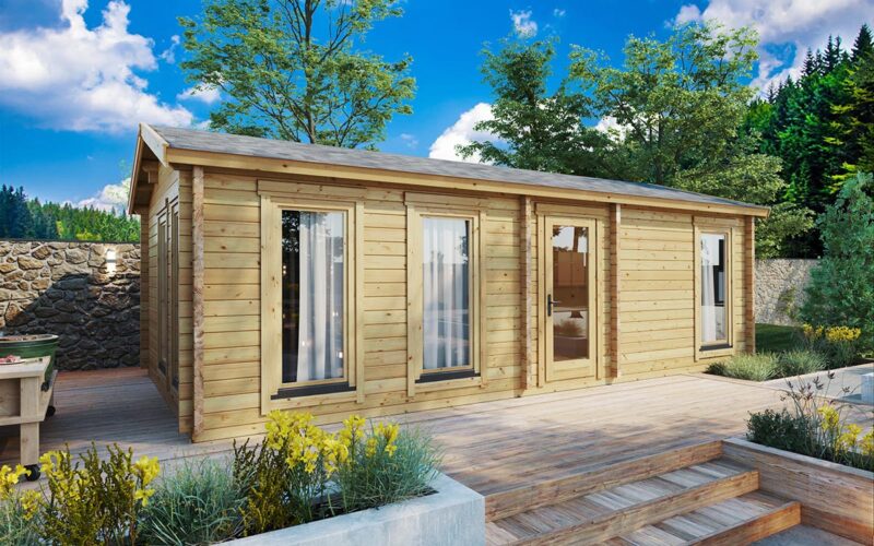 One bedroom log cabin "Holiday M" | G0316 One bedroom log cabin or granny annexe