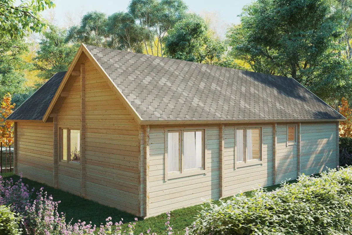 Two Bedroom Log Cabin with Sleeping Loft - Holiday Max 1 (85m2 / 9 x 12m / 92mm)