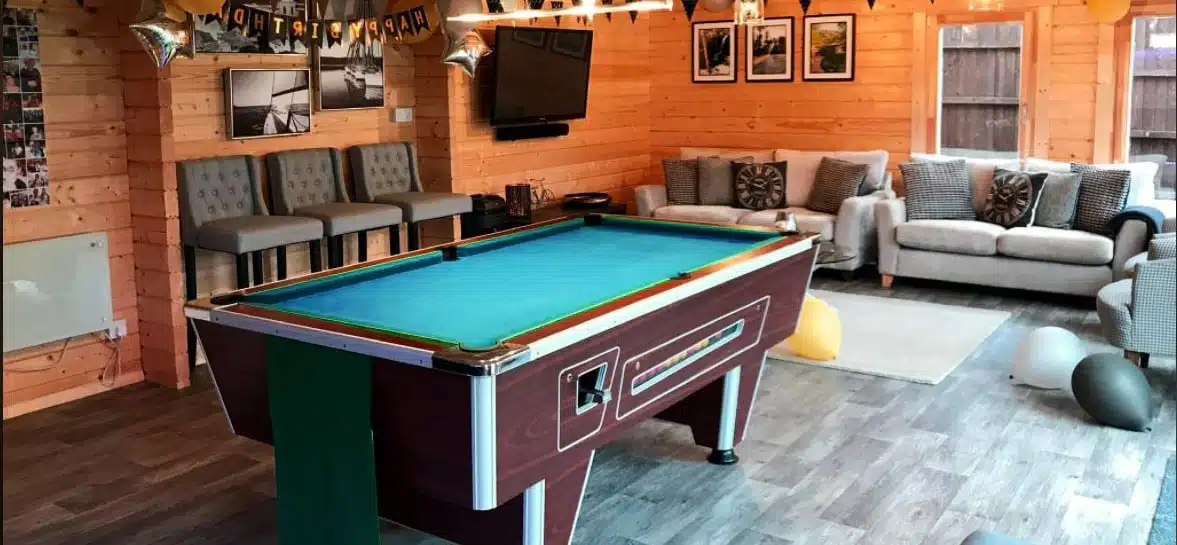 How to turn your garden building into a games room