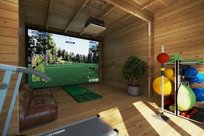 Garden Golf Simulator Room 2  6x4m | 70 mm