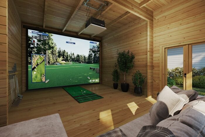 Garden Golf Simulator Room Cabin-4  6 x 4 m | 70 mm