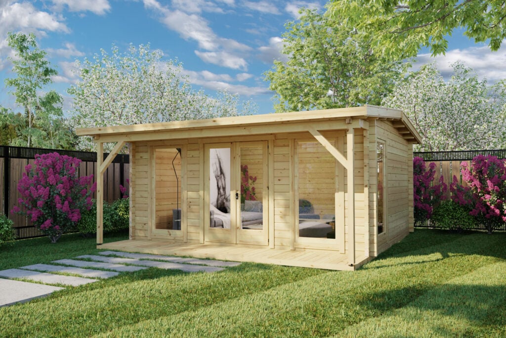 Garden offices with veranda in UK