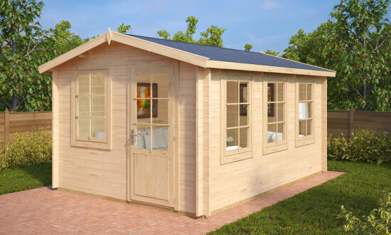 Small prefabricated Summer House with door and windows