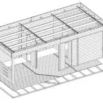 Garden Sauna Cabin Paula 12,5m² / 44mm / 7 x 3,2 m