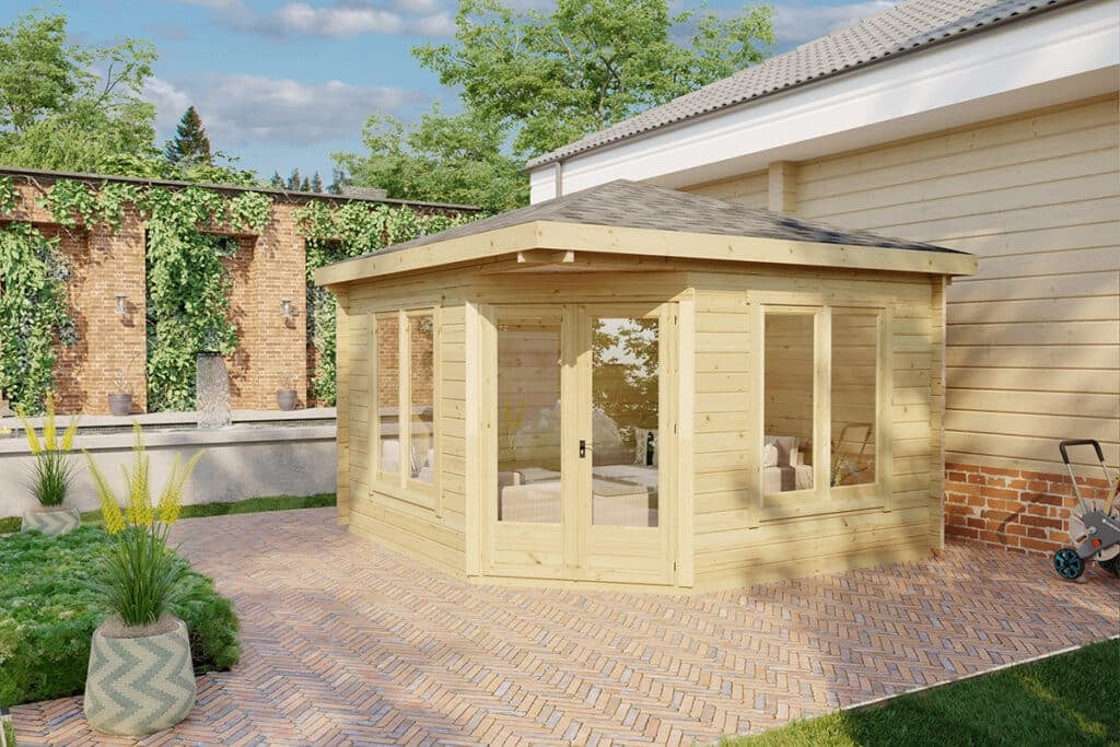 Corner Summer House Fargo C / 44mm / 12 m2 / 3,5 x 3,5 m