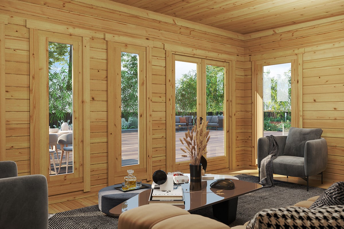 Contemporary Garden Room Grace QUBE Interior