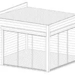 Contemporary Garden Room Olivia ALU 44mm | 3.8 x 3.8 m