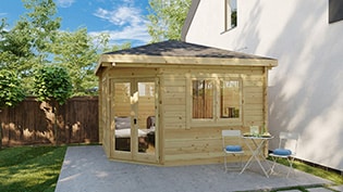 Corner Summer Houses and Sheds For Sale