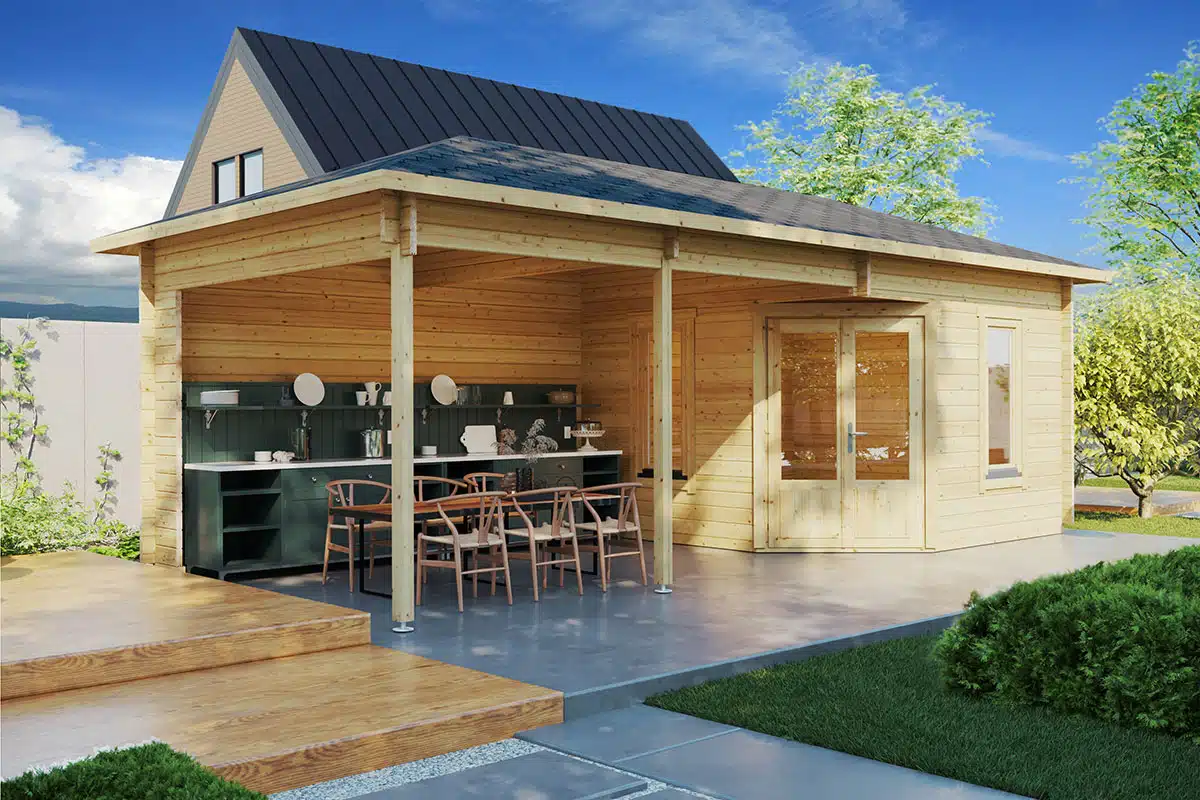 Garden Room Sophia with Veranda 10m² / 44mm / 3,5 x 8 m / G0105