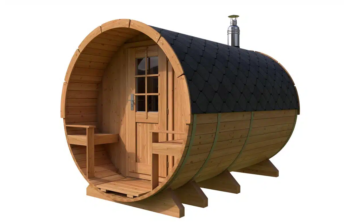 Barrel Sauna with Terrace | Summerhouse24