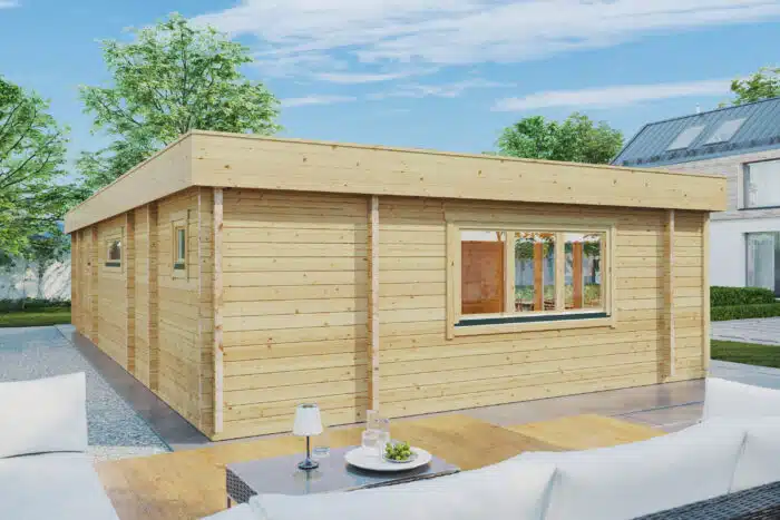 Log Cabin with 2 Bedrooms Holiday S1  70 mm | 12 x 6 m | 70m2