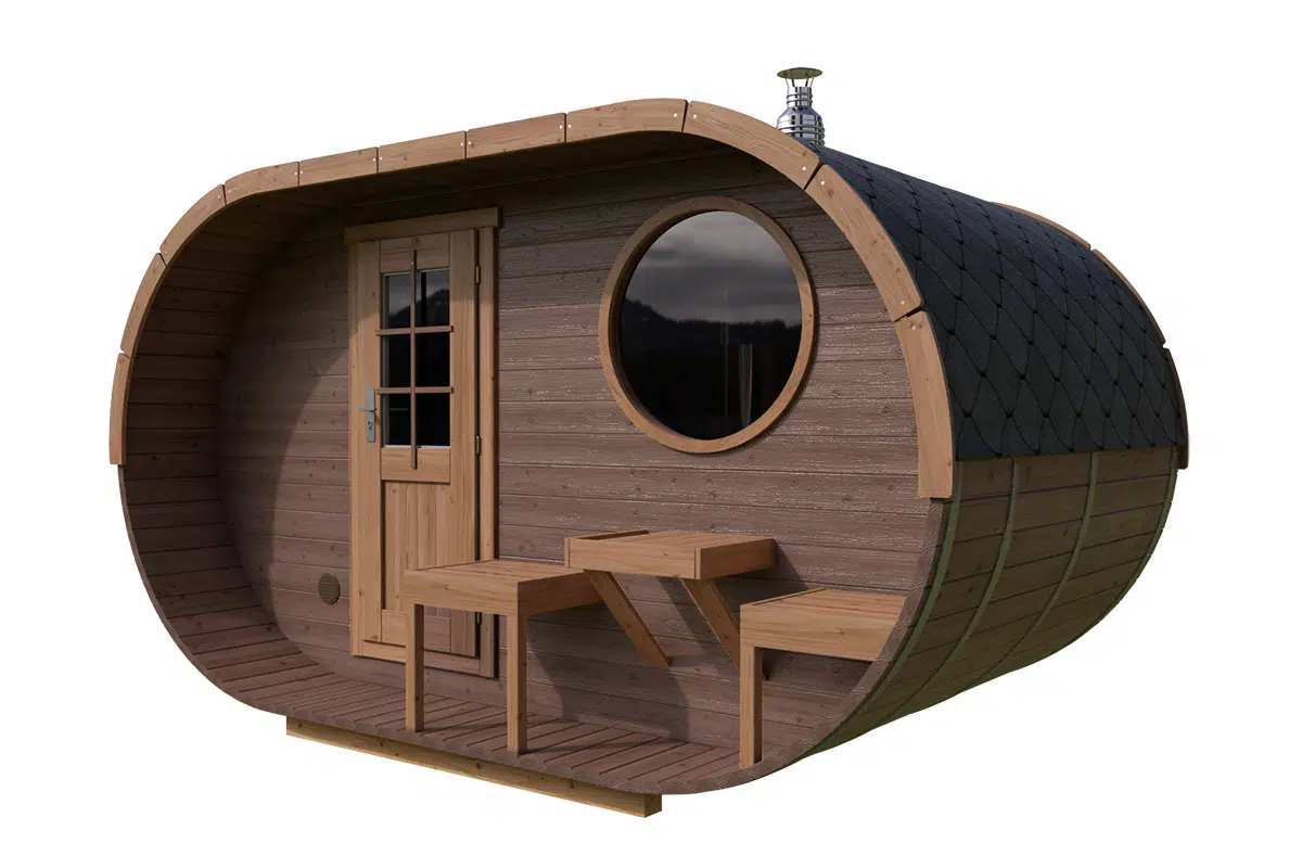 Small Oval Sauna thermo wood | TG017
