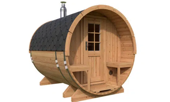 Small Barrel Sauna with Terrace | TG015