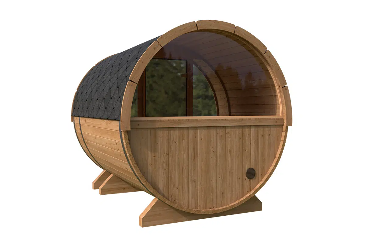 Small Barrel Sauna with Terrace | TG015