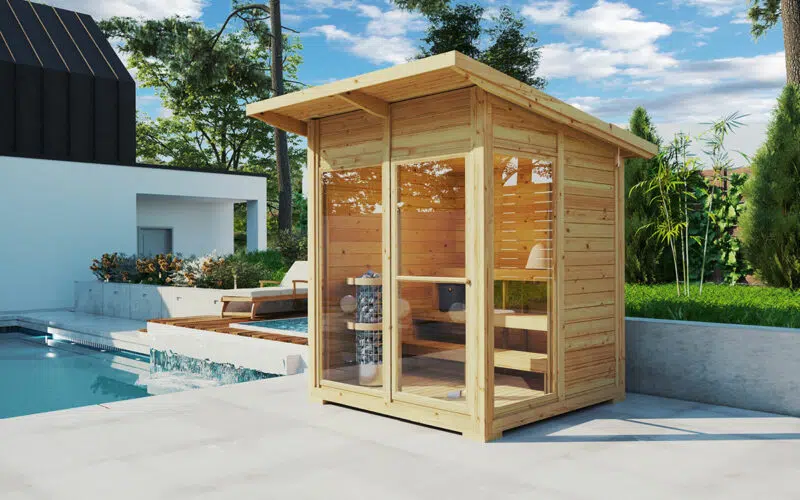 Small Garden Sauna Cabin  | 2 x 2 m