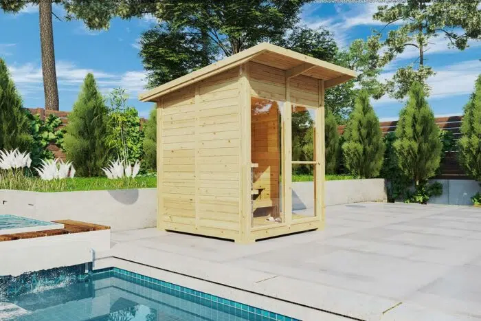 Small Garden Sauna Cabin  | 2 x 2 m