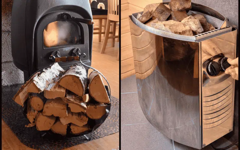 wood fired & electric sauna heater