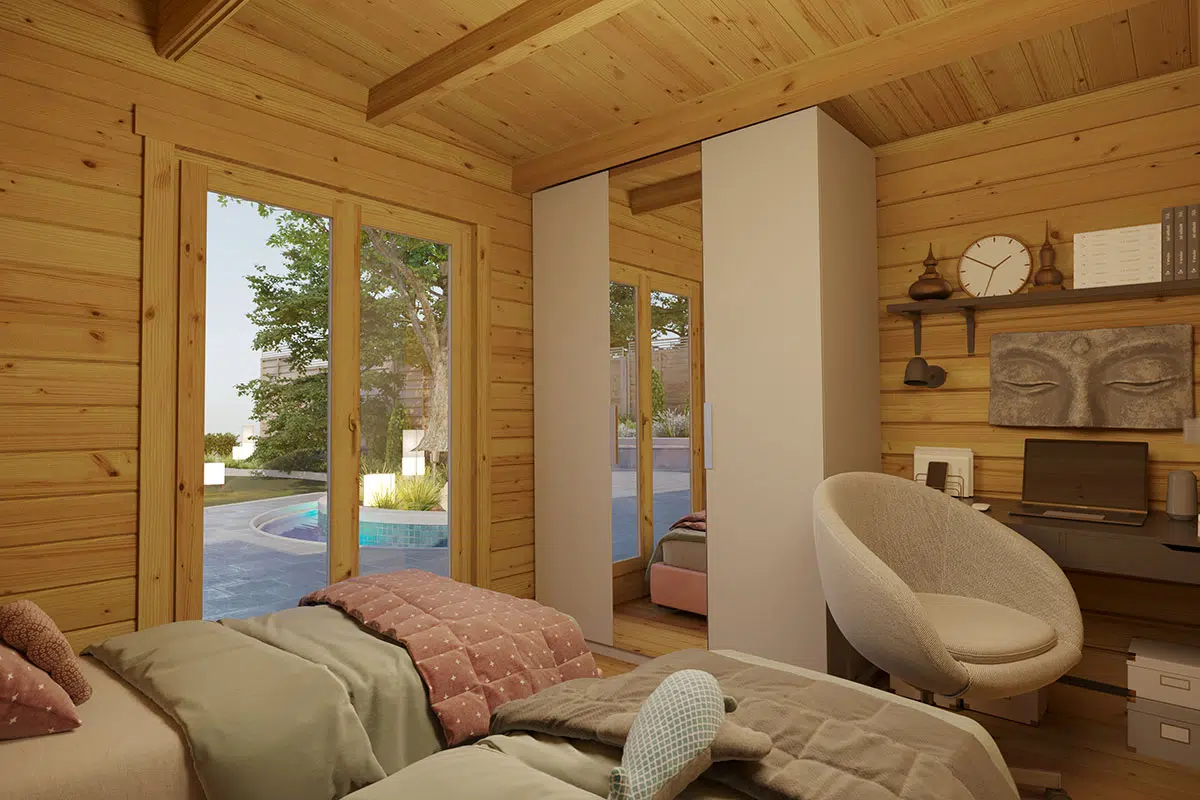 Modern woodhouse - bedroom