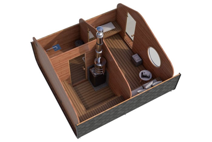 Outdoor sauna