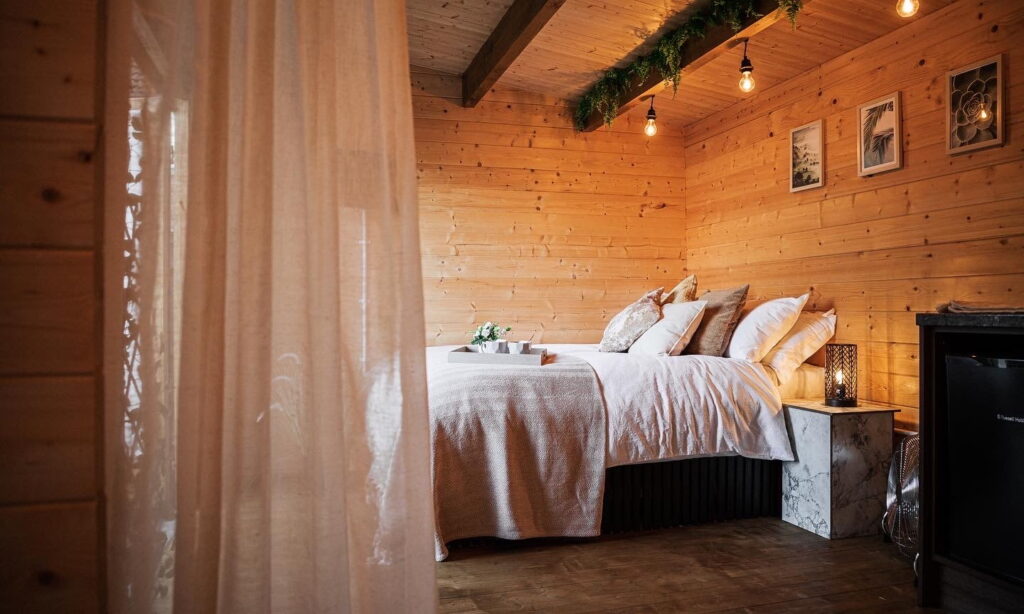 summer house bedroom interior