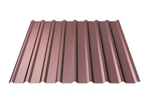 Metal Sheet Roofing - Contemporary Profile - Red