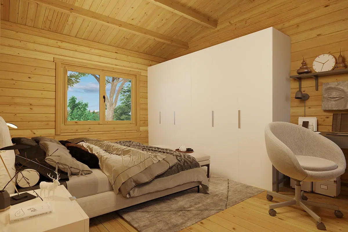 Four room wooden house