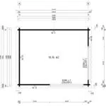 Garden gym room "Roland 2" 19m² | 70mm | 5 x 4 m