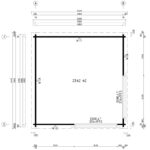 Garden hobby room "Roland 3" 24m² | 70mm | 5 x 5 m