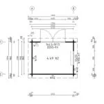 Small storage shed "Bob Shed" 5m² | 3 x 2 m | 44mm
