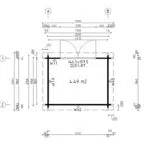 Small garden studio "Bob Workshop" 5m² | 3 x 2 m | 44mm
