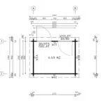 Small garden pod "Bob Office" 5m² | 3 x 2 m | 44mm