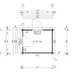 Small garden house "Bob Room" 5m² | 3 x 2 m | 44mm