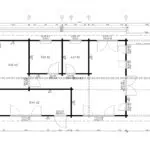 B-Grade product: Large Log Cabin "Bergen" 53m² | 13 x 6 m | 88mm glulam with wall insulation included
