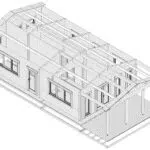 B-Grade product: Large Log Cabin "Bergen" 53m² | 13 x 6 m | 88mm glulam with wall insulation included